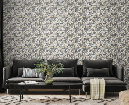 Hoopla Walls Chunky Flower Charcoal