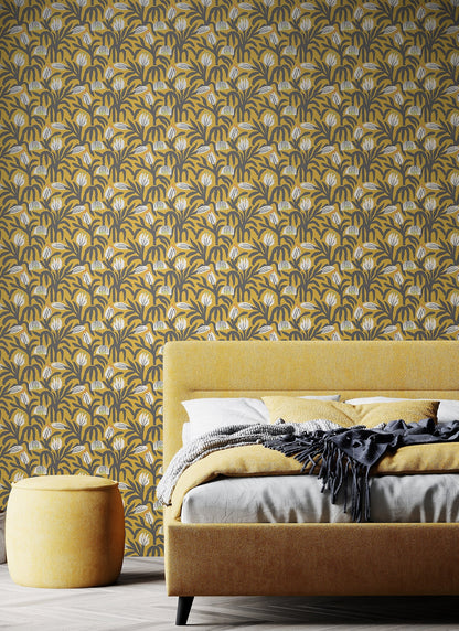 Hoopla Walls Chunky Flower Mustard