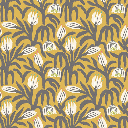 Hoopla Walls Chunky Flower Mustard