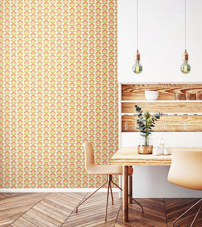 Hoopla Walls Retro Flower Apricot Mix