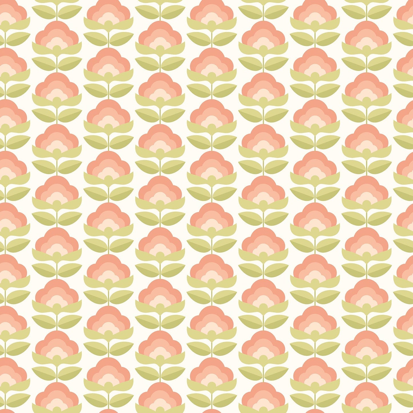 Hoopla Walls Retro Flower Apricot Mix