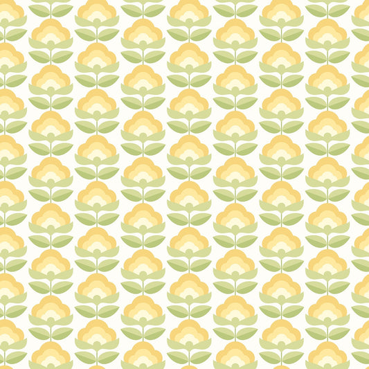 Hoopla Walls Retro Flower Sunshine