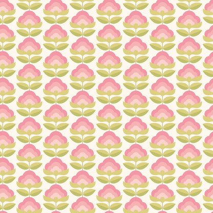 Hoopla Walls Retro Flower Rose Apple