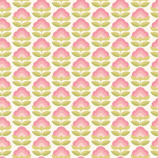 Hoopla Walls Retro Flower Rose Apple