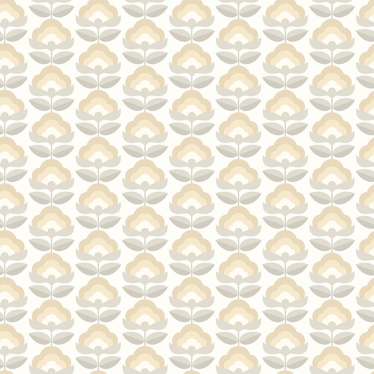 Hoopla Walls Retro Flower Stone Dove