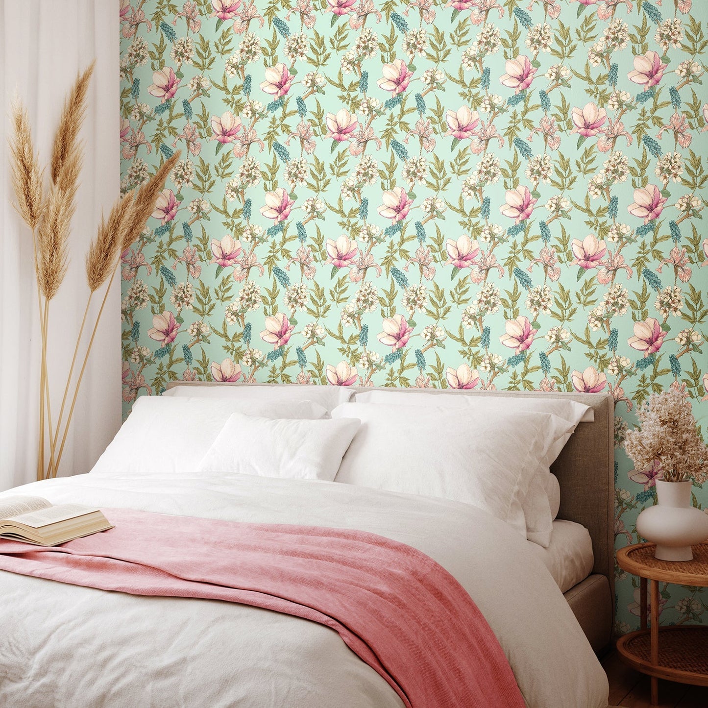 Hoopla Walls Orchid Bloom Duck Egg Blush