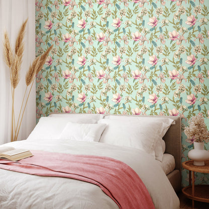Hoopla Walls Orchid Bloom Duck Egg Blush