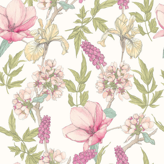 Hoopla Walls Orchid Bloom Sweet Pea