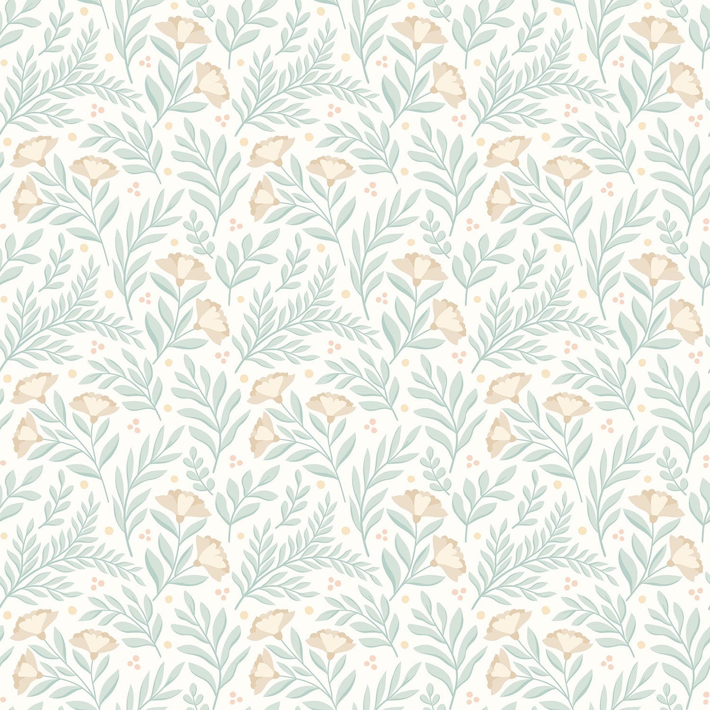 Hoopla Walls Petite Posy Seafoam