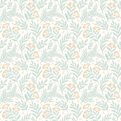 Hoopla Walls Petite Posy Seafoam