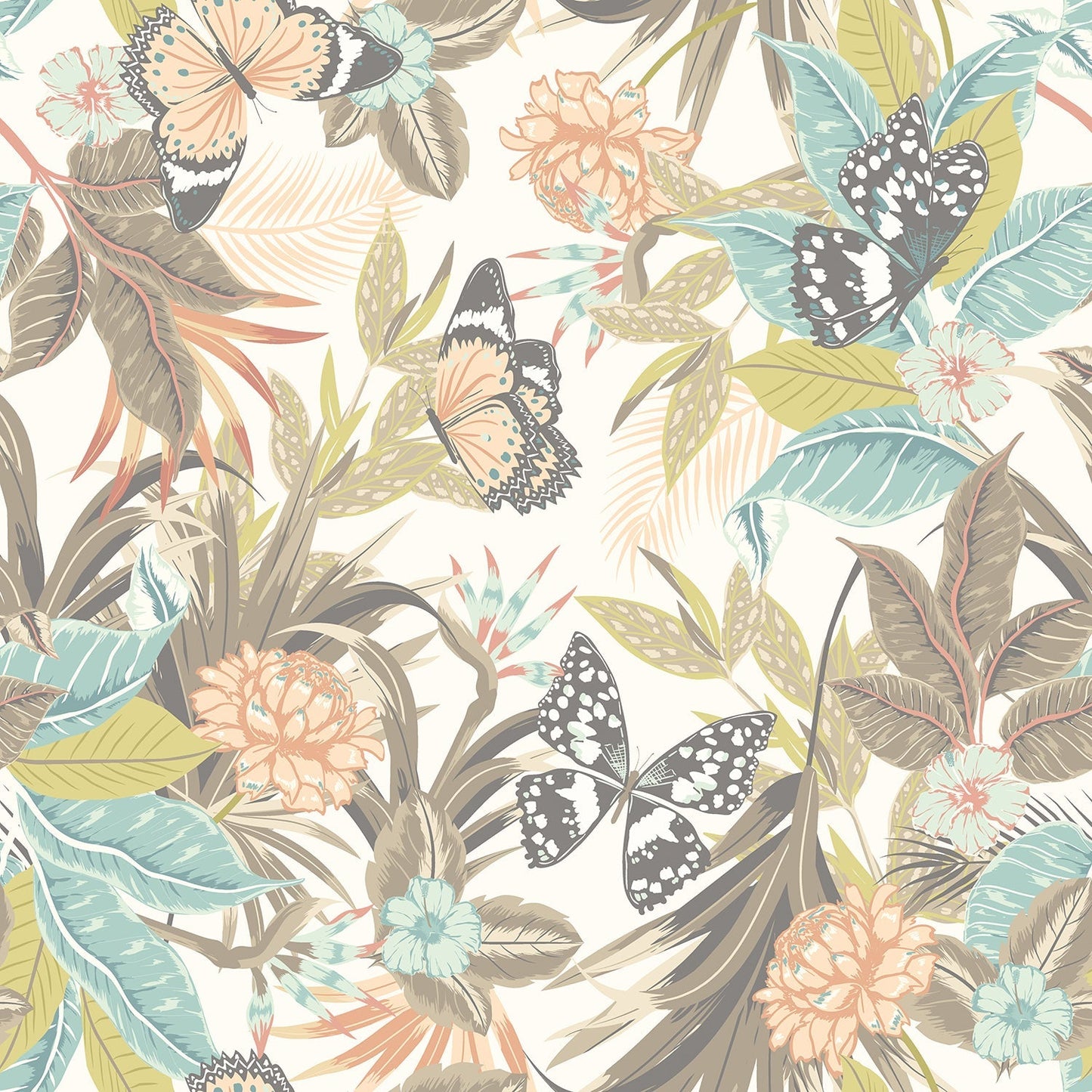 Hoopla Walls Paradise Moss Peach