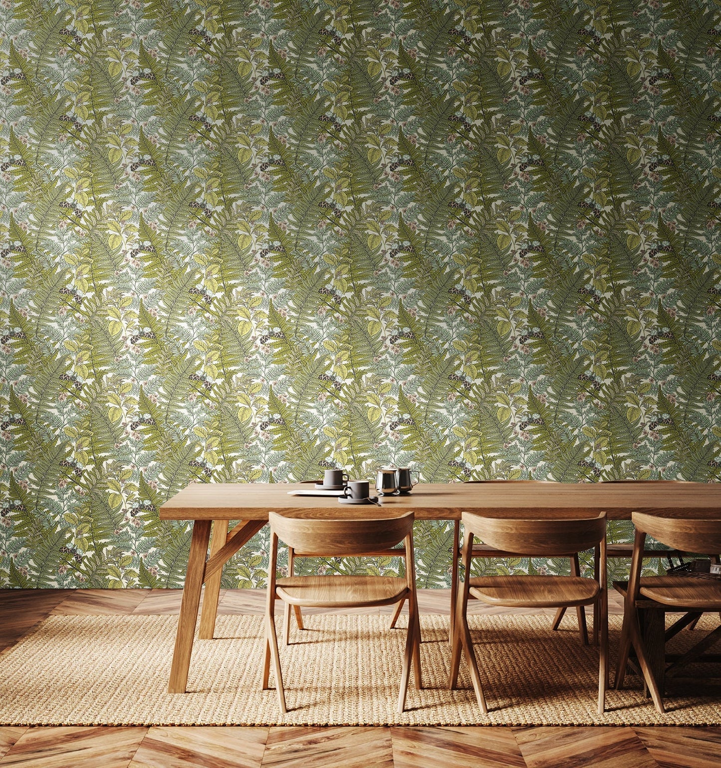 Hoopla Walls Wild Ferns Juniper