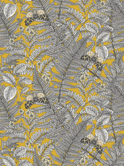 Hoopla Walls Wild Ferns Mustard