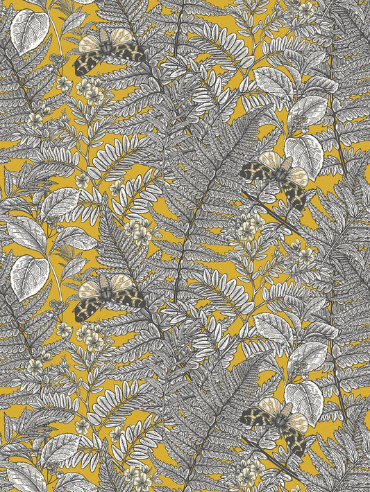 Hoopla Walls Wild Ferns Mustard