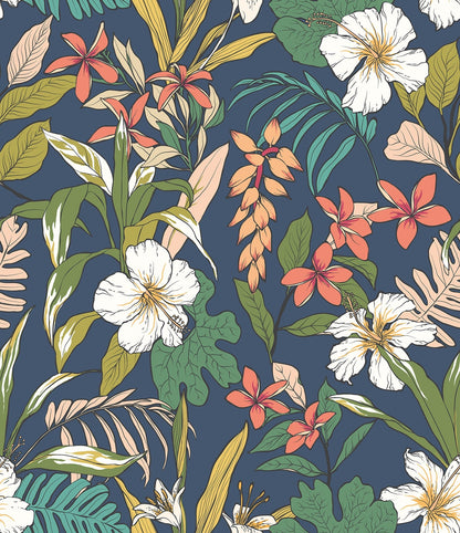 Hoopla Walls Oasis Navy Twist