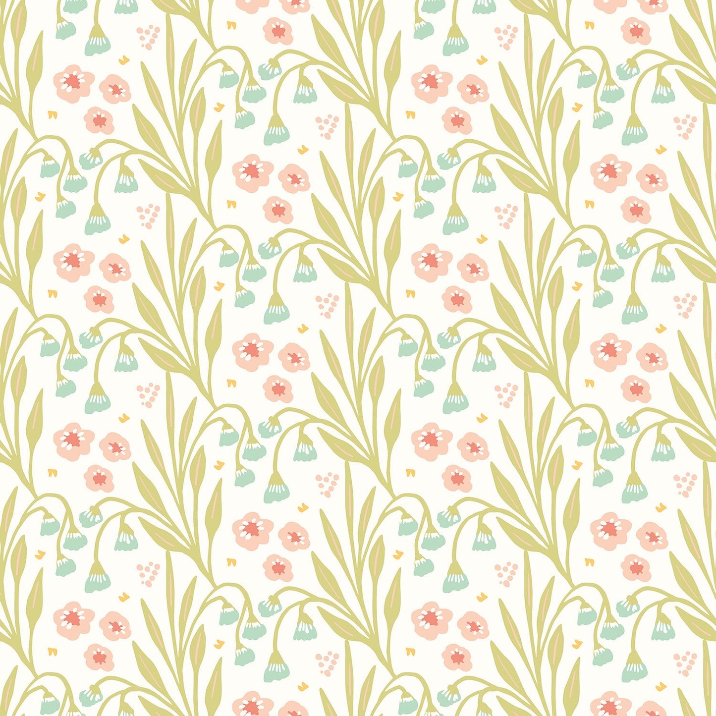 Hoopla Walls Meadow Stripe Peach Duck Egg - Hot Tub Shop