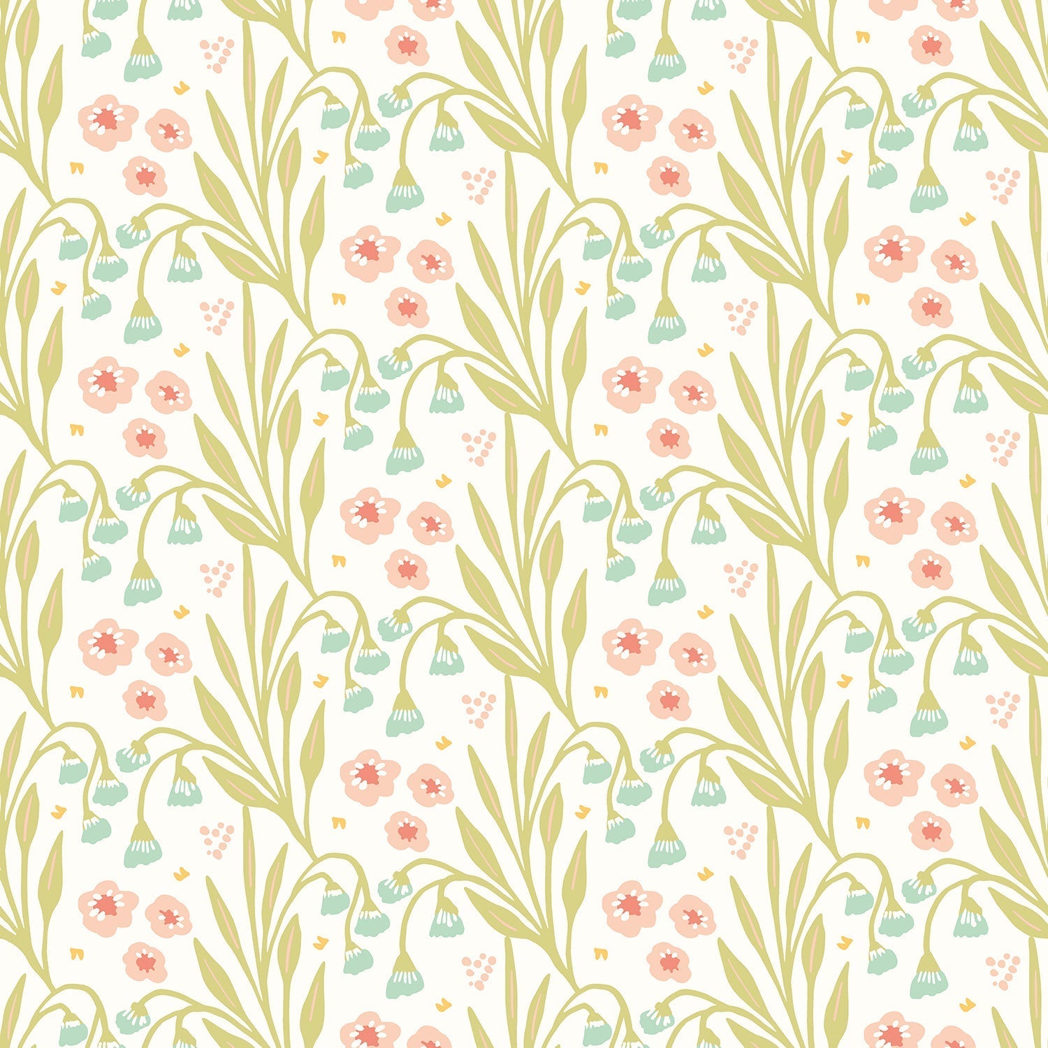Hoopla Walls Meadow Stripe Peach Duck Egg - Hot Tub Shop