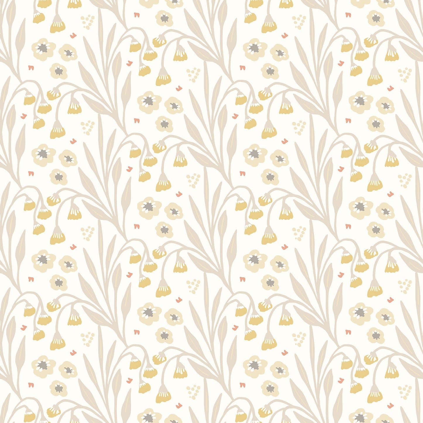 Hoopla Walls Meadow Stripe Ochre Stone