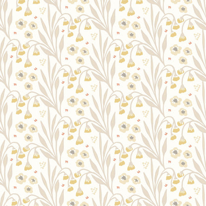 Hoopla Walls Meadow Stripe Ochre Stone
