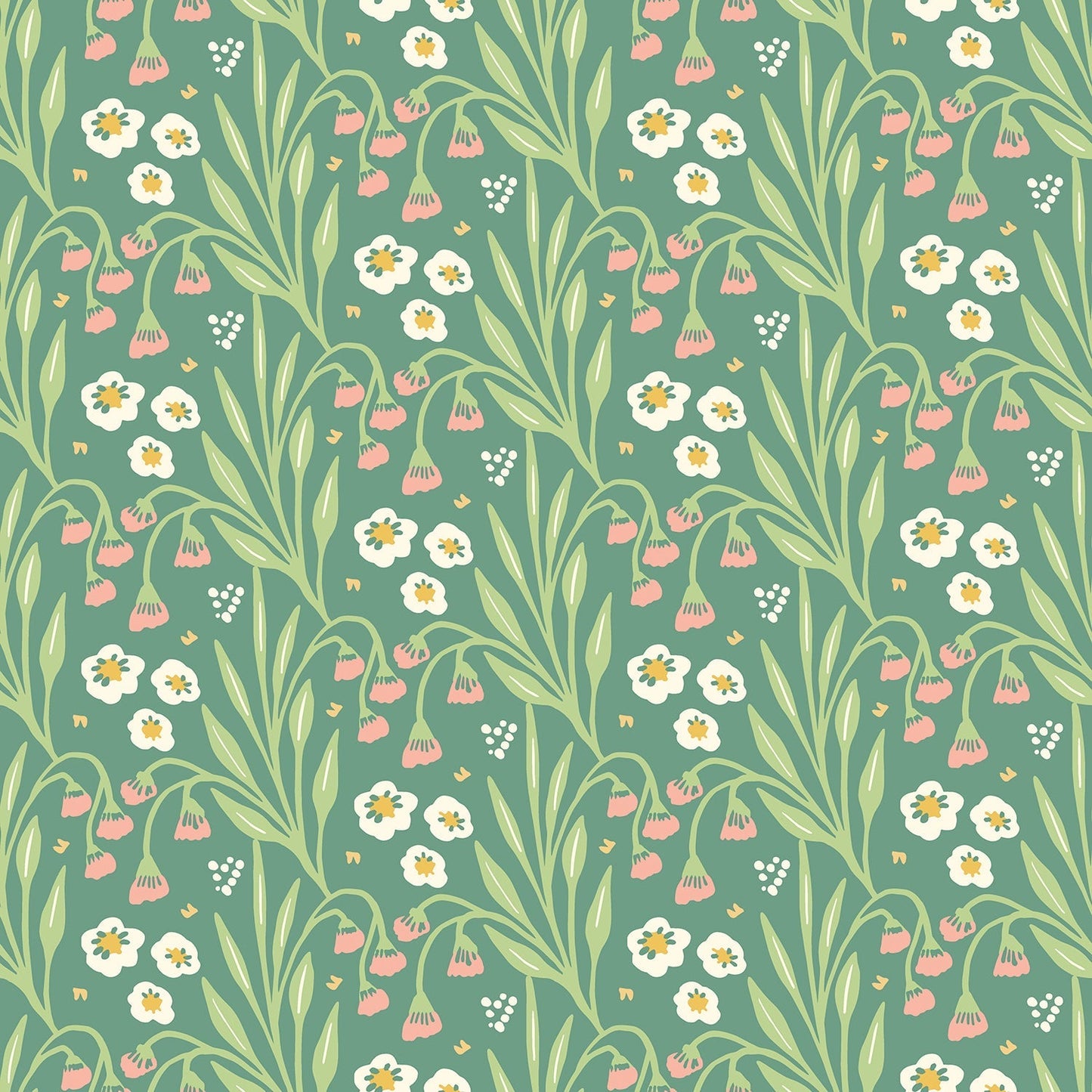 Hoopla Walls Meadow Stripe Leaf Peony