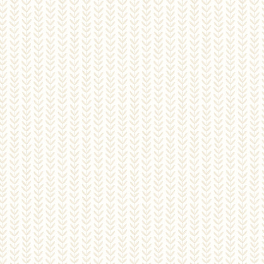 Hoopla Walls Ditsy Leaf Stripe Linen