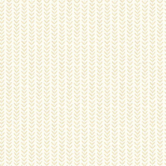 Hoopla Walls Ditsy Leaf Stripe Hay