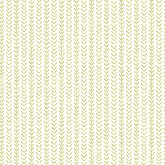 Hoopla Walls Ditsy Leaf Stripe Apple