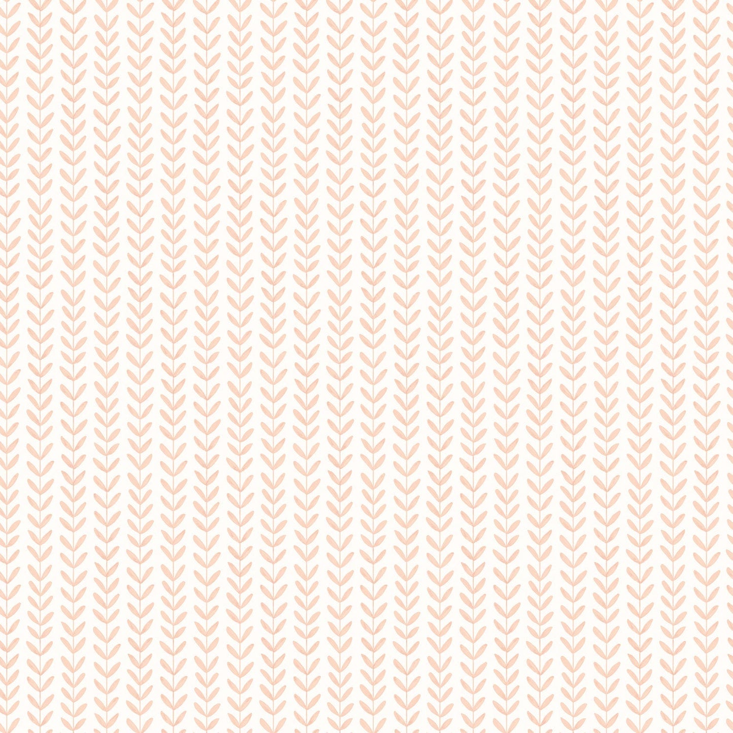 Hoopla Walls Ditsy Leaf Stripe Apricot