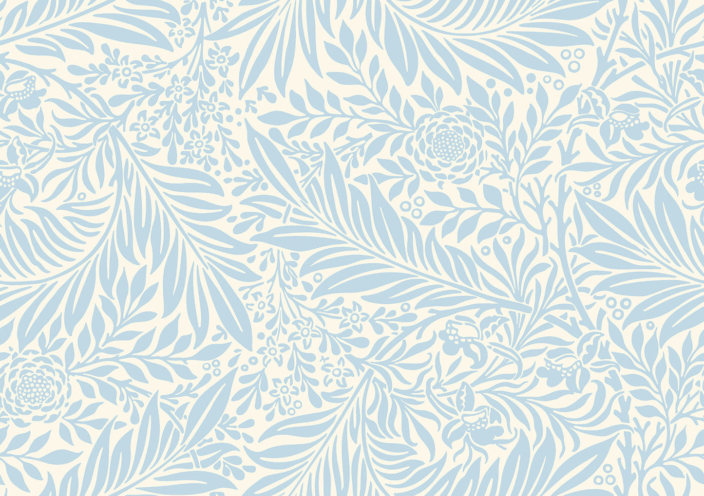 Hoopla Walls Leaf Vine Wedgewood Blue