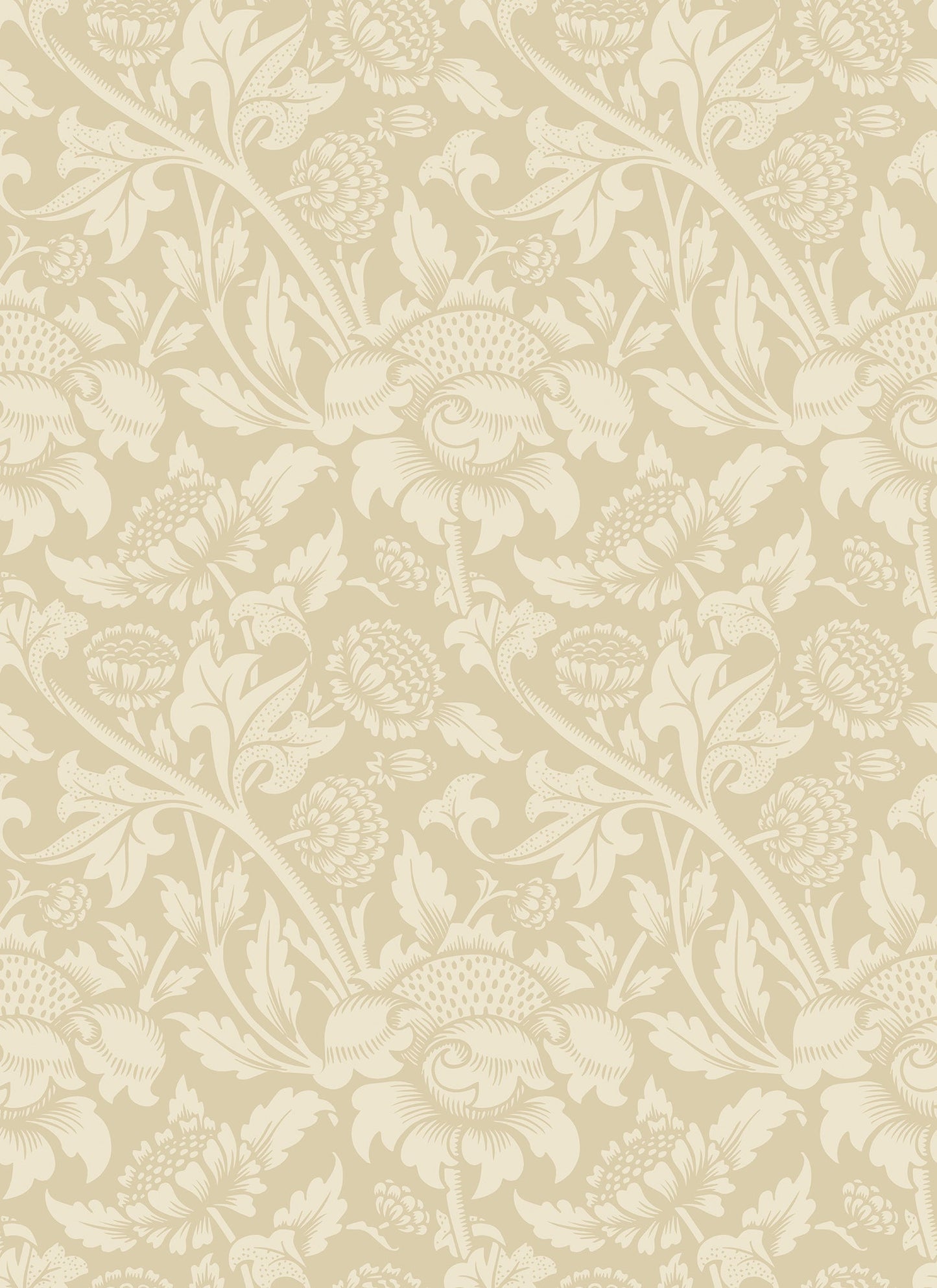 Hoopla Walls Damask Trail Hemp