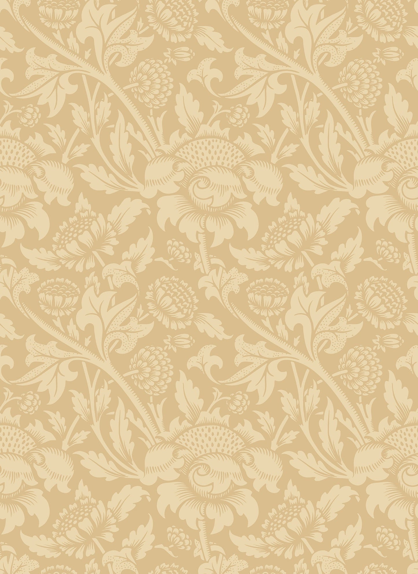 Hoopla Walls Damask Trail Gold