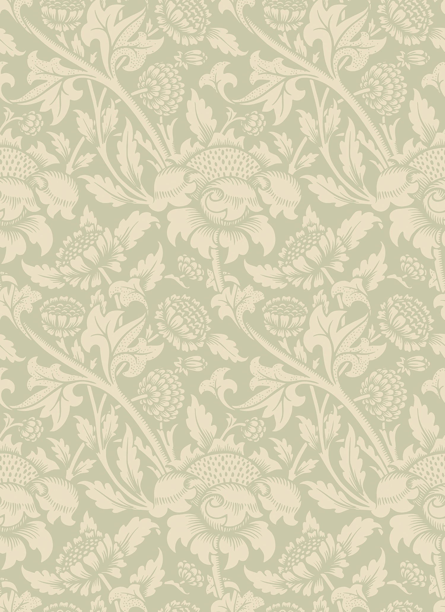 Hoopla Walls Damask Trail Bamboo - Hot Tub Shop