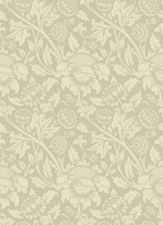 Hoopla Walls Damask Trail Bamboo - Hot Tub Shop