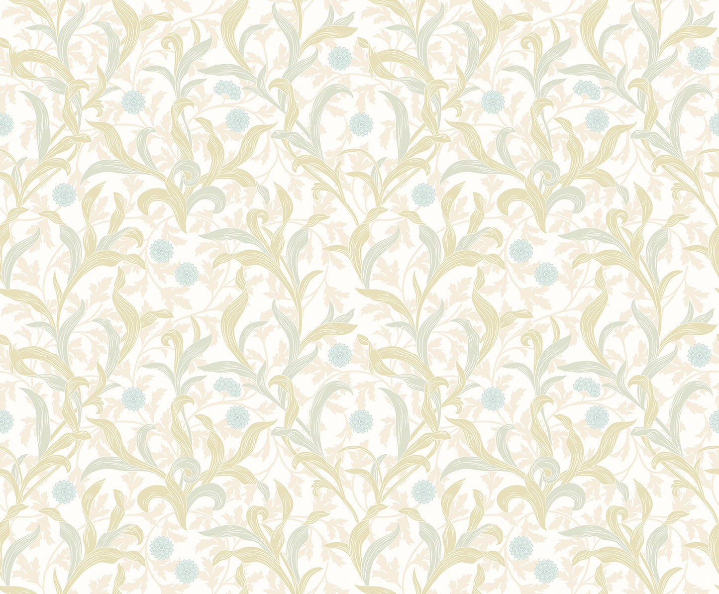 Hoopla Walls Floral Trail Sky Apple