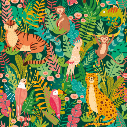 Hoopla Walls Animal Kingdom Lush Forest