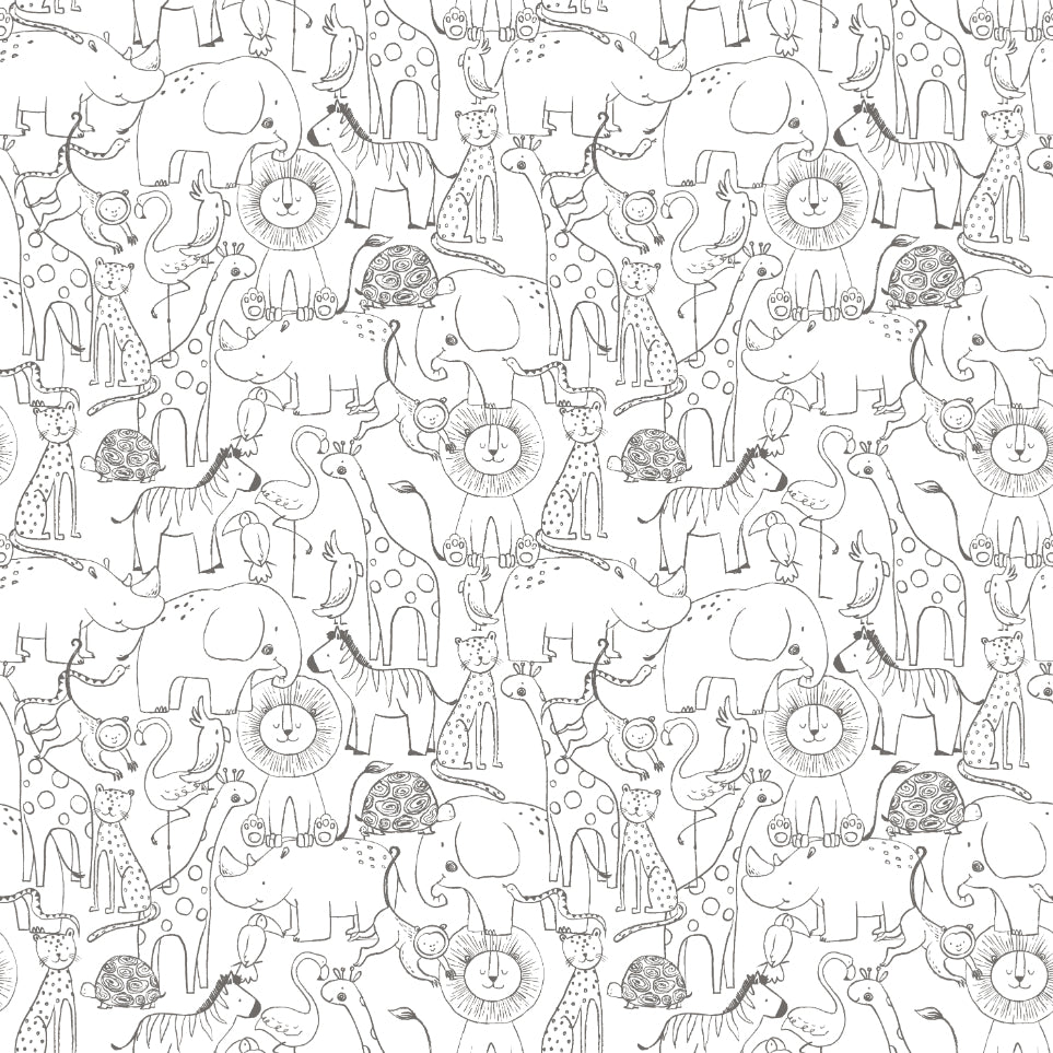 Hoopla Walls Animal Doodle Chalkboard