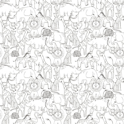 Hoopla Walls Animal Doodle Chalkboard