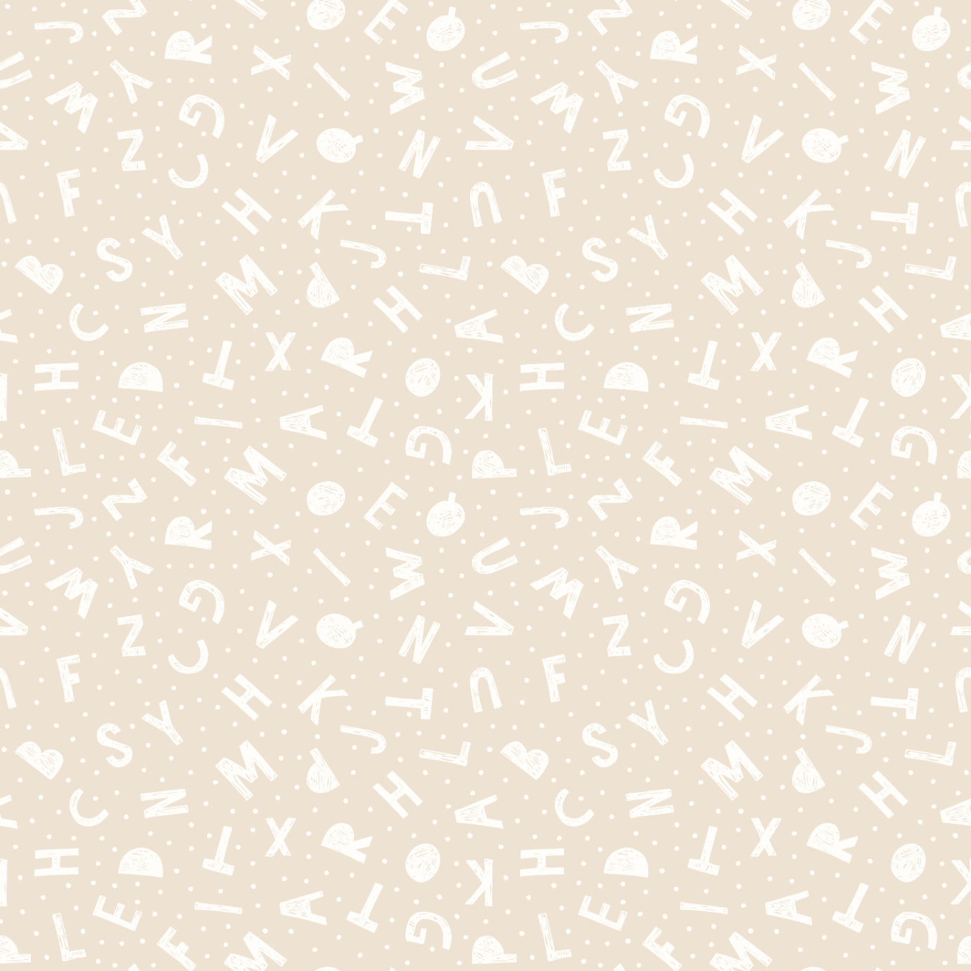 Hoopla Walls Alphabet Jumble Linen - Hot Tub Shop