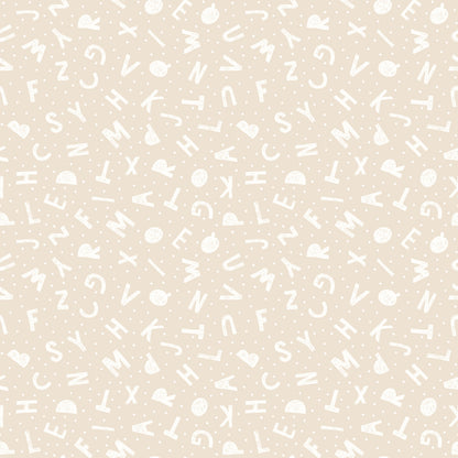 Hoopla Walls Alphabet Jumble Linen - Hot Tub Shop