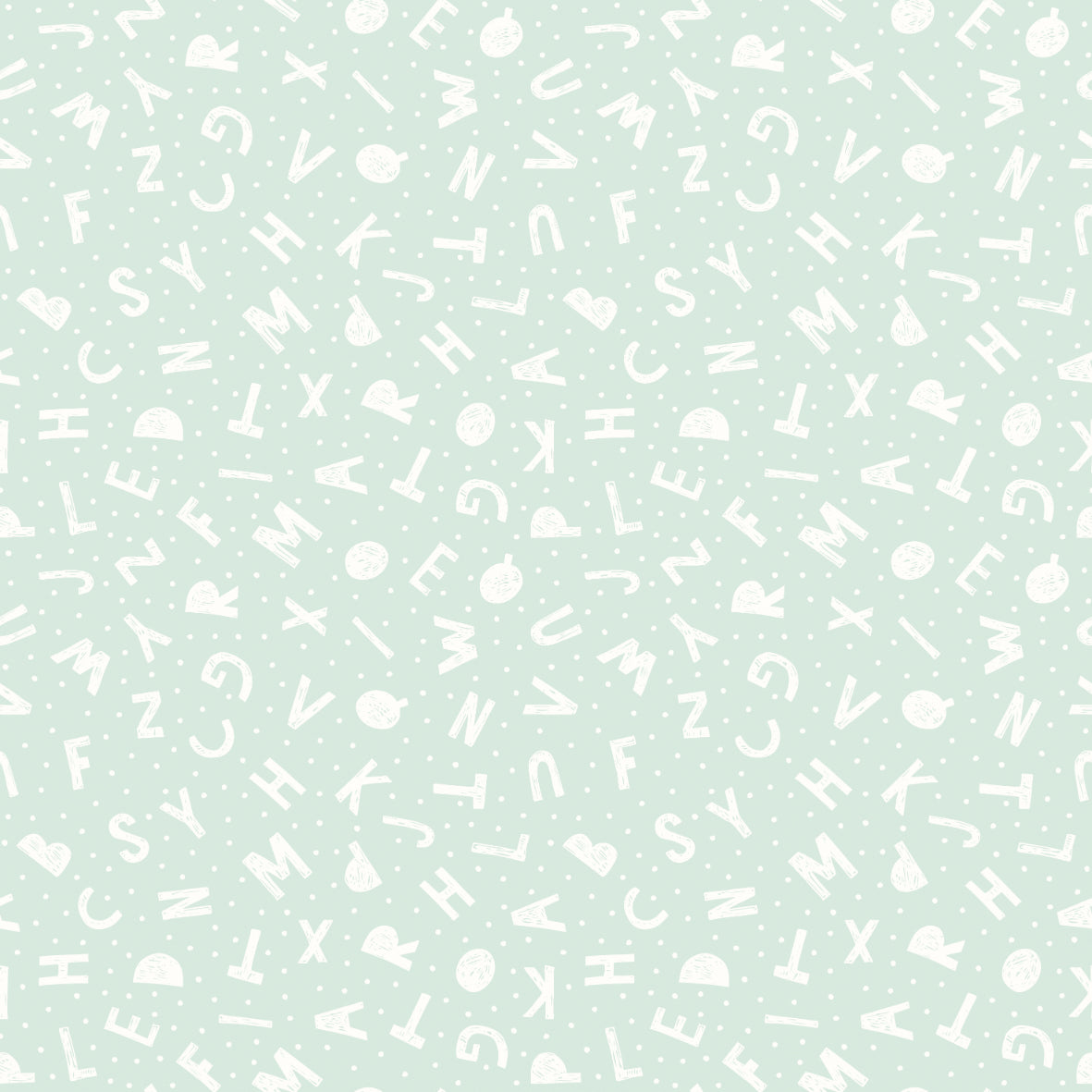 Hoopla Walls Alphabet Jumble Seafoam