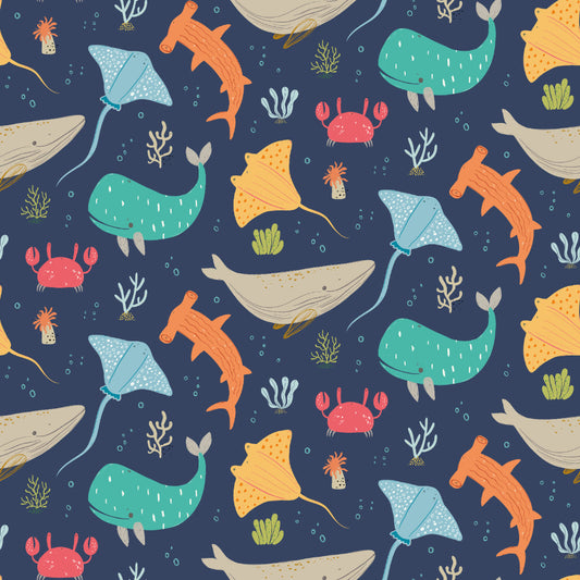 Hoopla Walls Ocean Adventure Inky Mix