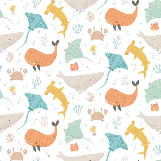 Hoopla Walls Ocean Adventure Seafoam Spice