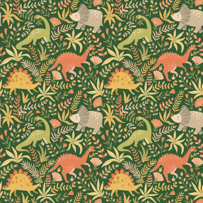 Hoopla Walls Jurassic Party Olive Jungle - Hot Tub Shop