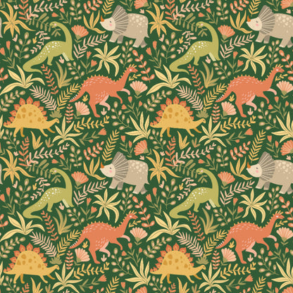 Hoopla Walls Jurassic Party Olive Jungle - Hot Tub Shop