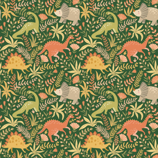 Hoopla Walls Jurassic Party Olive Jungle - Hot Tub Shop