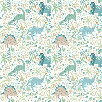 Hoopla Walls Jurassic Party Denim Mix