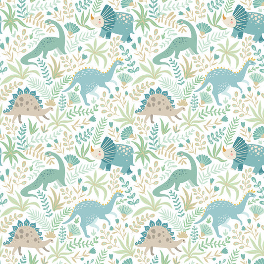 Hoopla Walls Jurassic Party Denim Mix