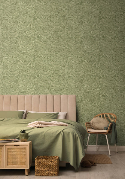 Hoopla Walls Leaf Vine Olivine