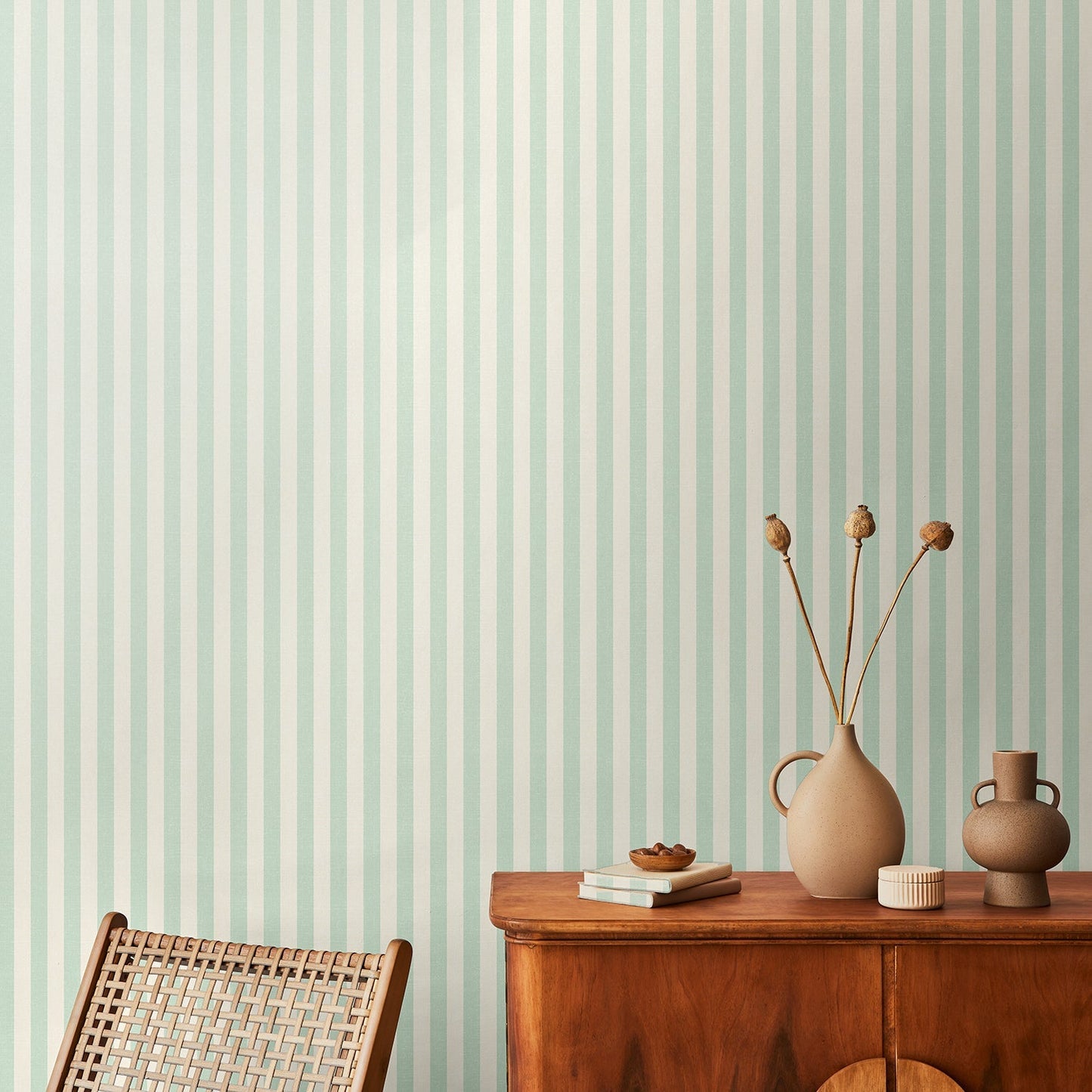 Hoopla Walls Shadow Stripe Duck Egg - Hot Tub Shop