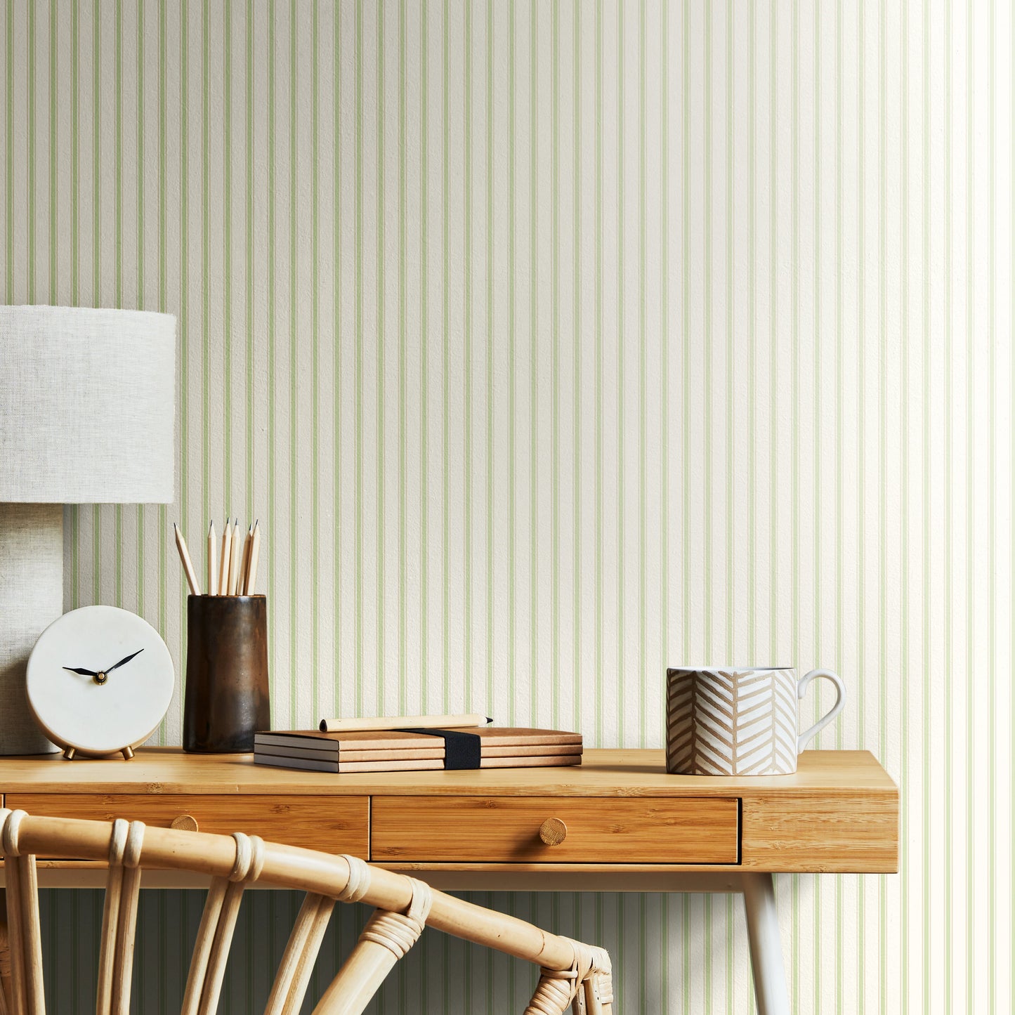 Hoopla Walls Chalk Stripe Apple